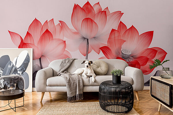 Groep roze bloemen met bladeren Groep roze bloemen met bladeren