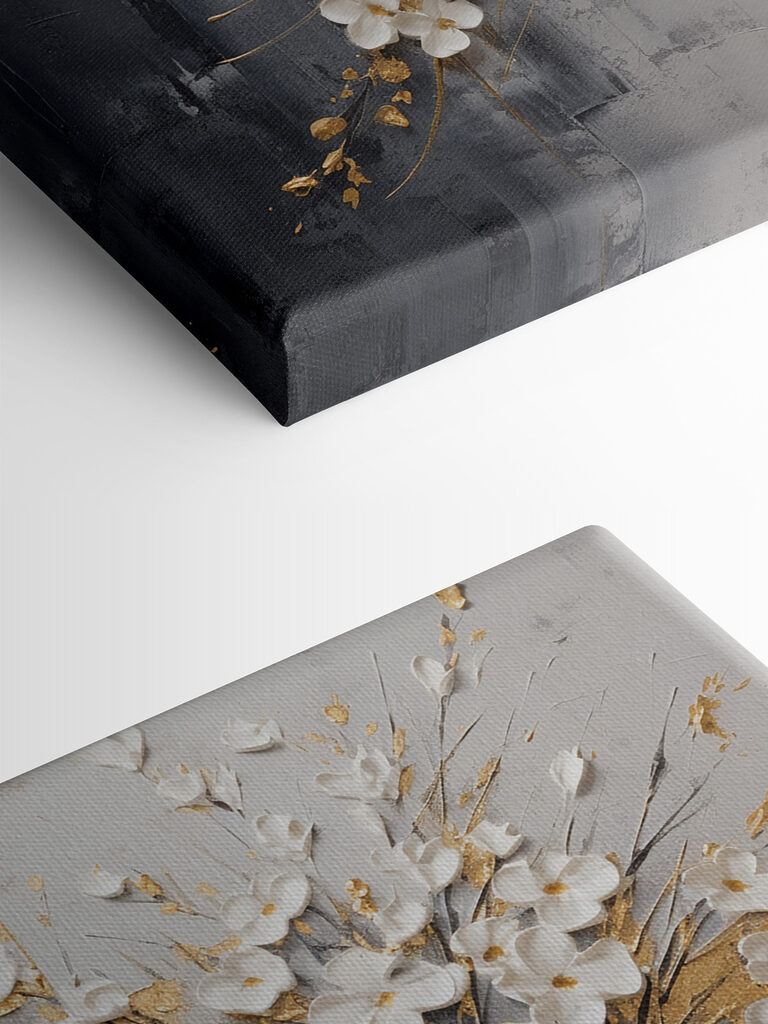 Painting of flowers in a vase