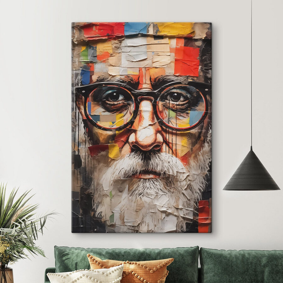 Poster van een man met bril Poster van een man met bril
