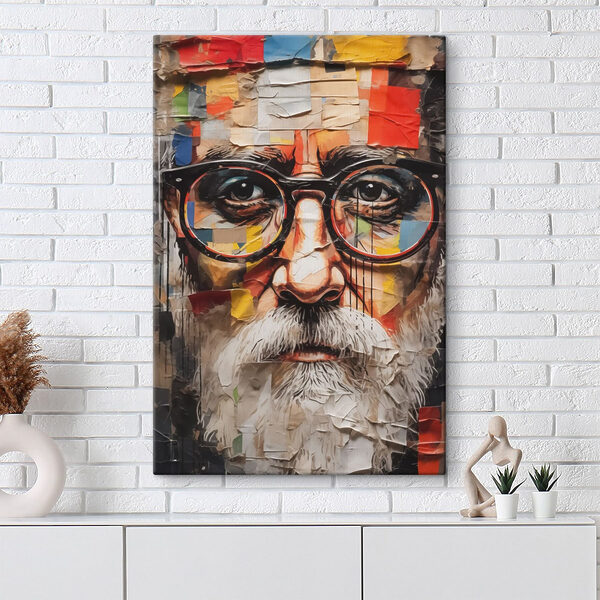 Poster van een man met bril Poster van een man met bril