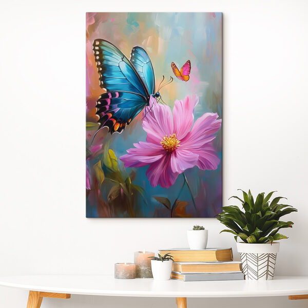 Vlinder op een bloem Vlinder op een bloem