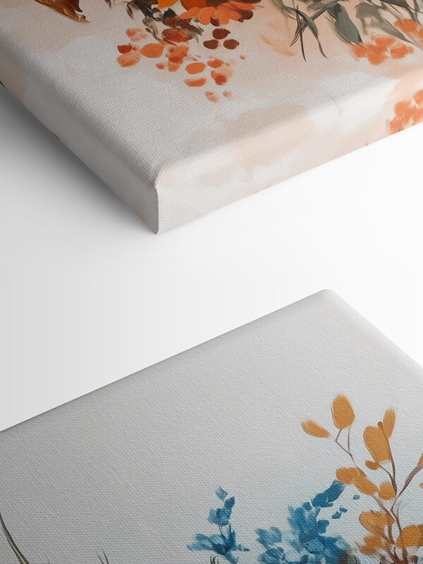 Schilderij van bloemen in een vaas Schilderij van bloemen in een vaas