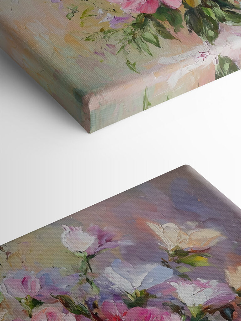 Painting of flowers in a vase Painting of flowers in a vase