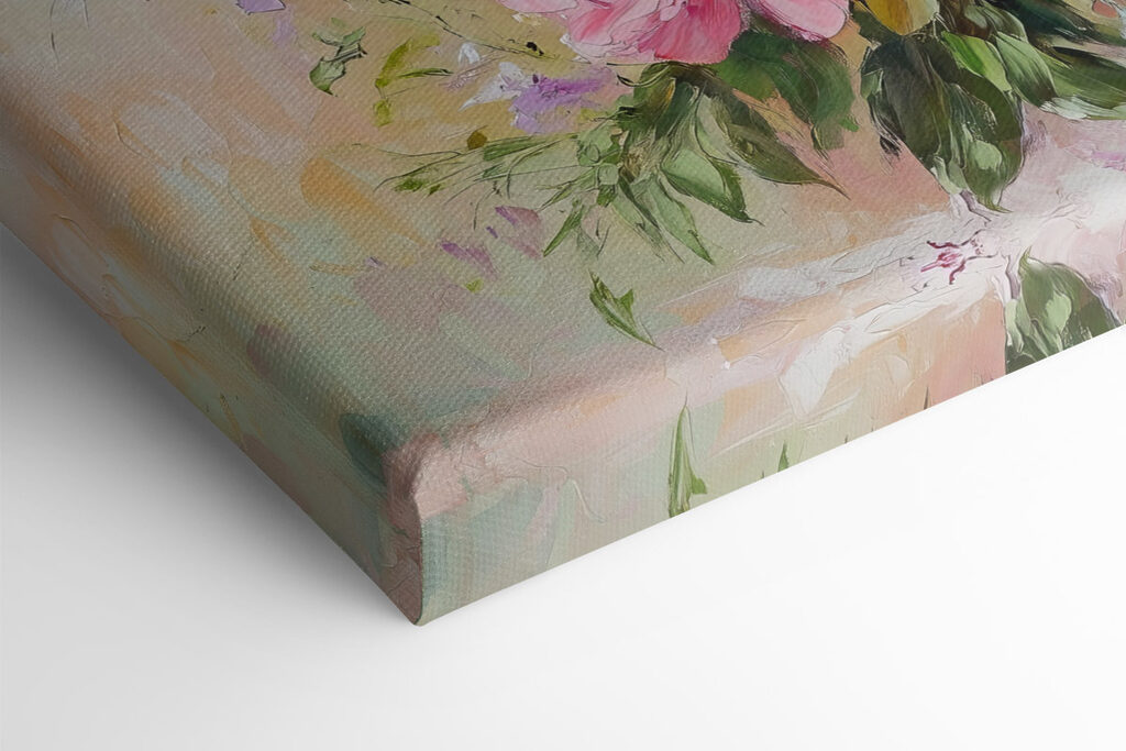 Painting of flowers in a vase Painting of flowers in a vase