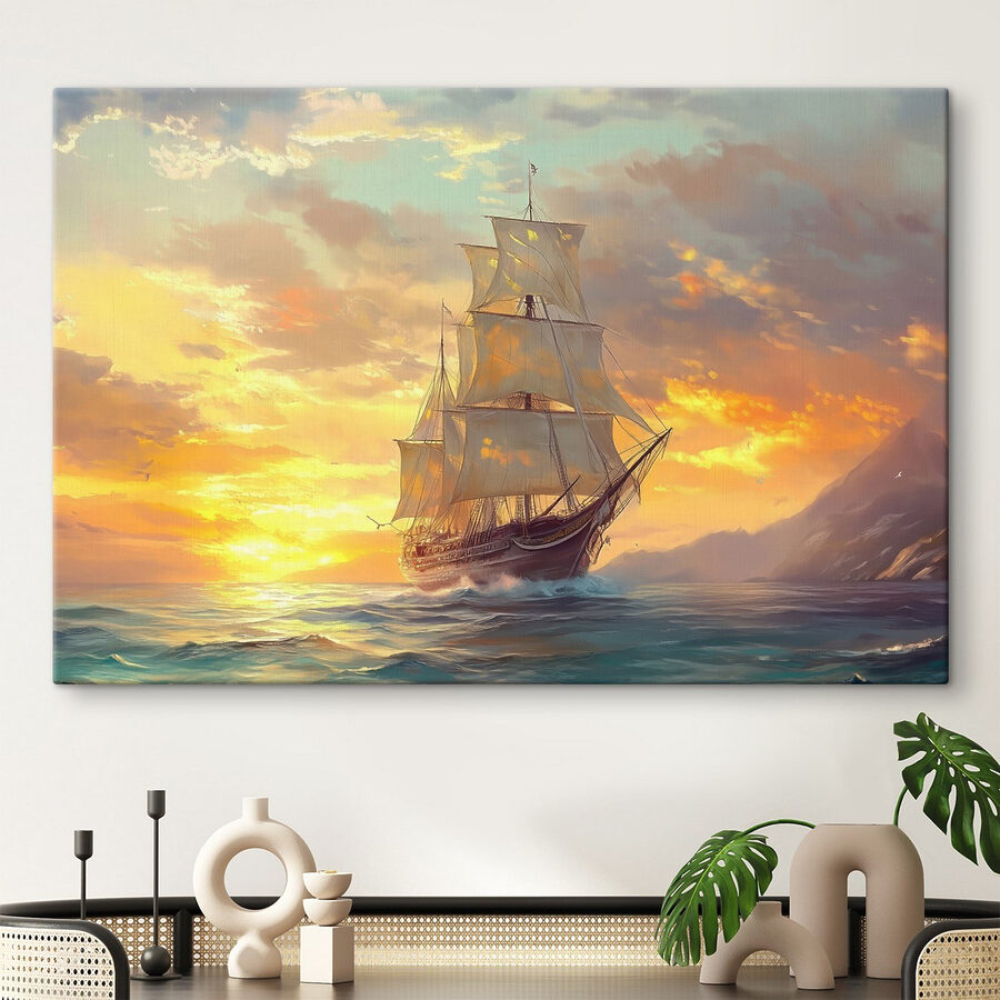 Schip in de oceaan