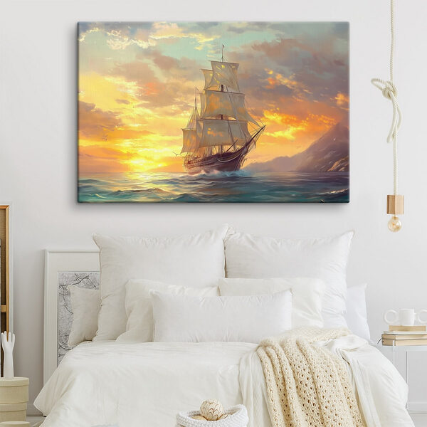 Schip in de oceaan Schip in de oceaan