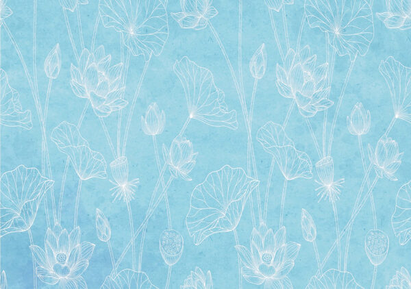 Blauw en wit bloemenpatroon Blauw en wit bloemenpatroon