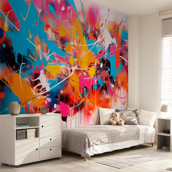 Kleurrijke spetterende kunst Kleurrijke spetterende kunst