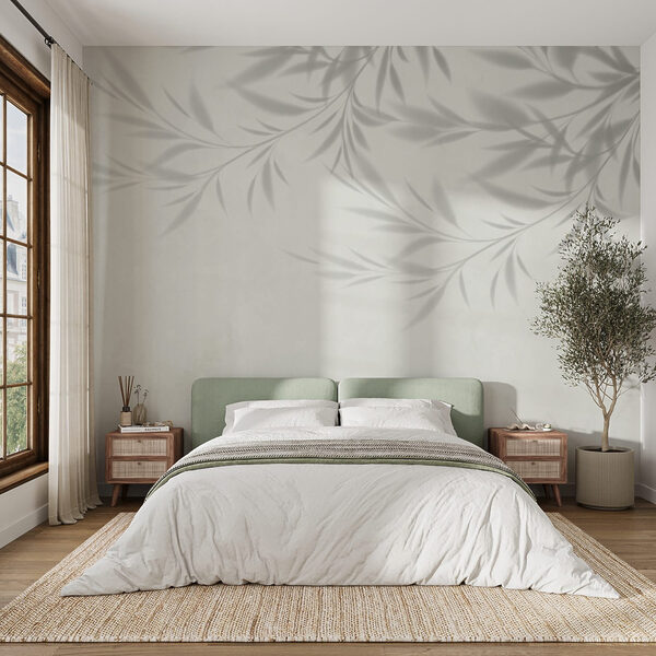 Schaduw van bladeren op een muur Schaduw van bladeren op een muur