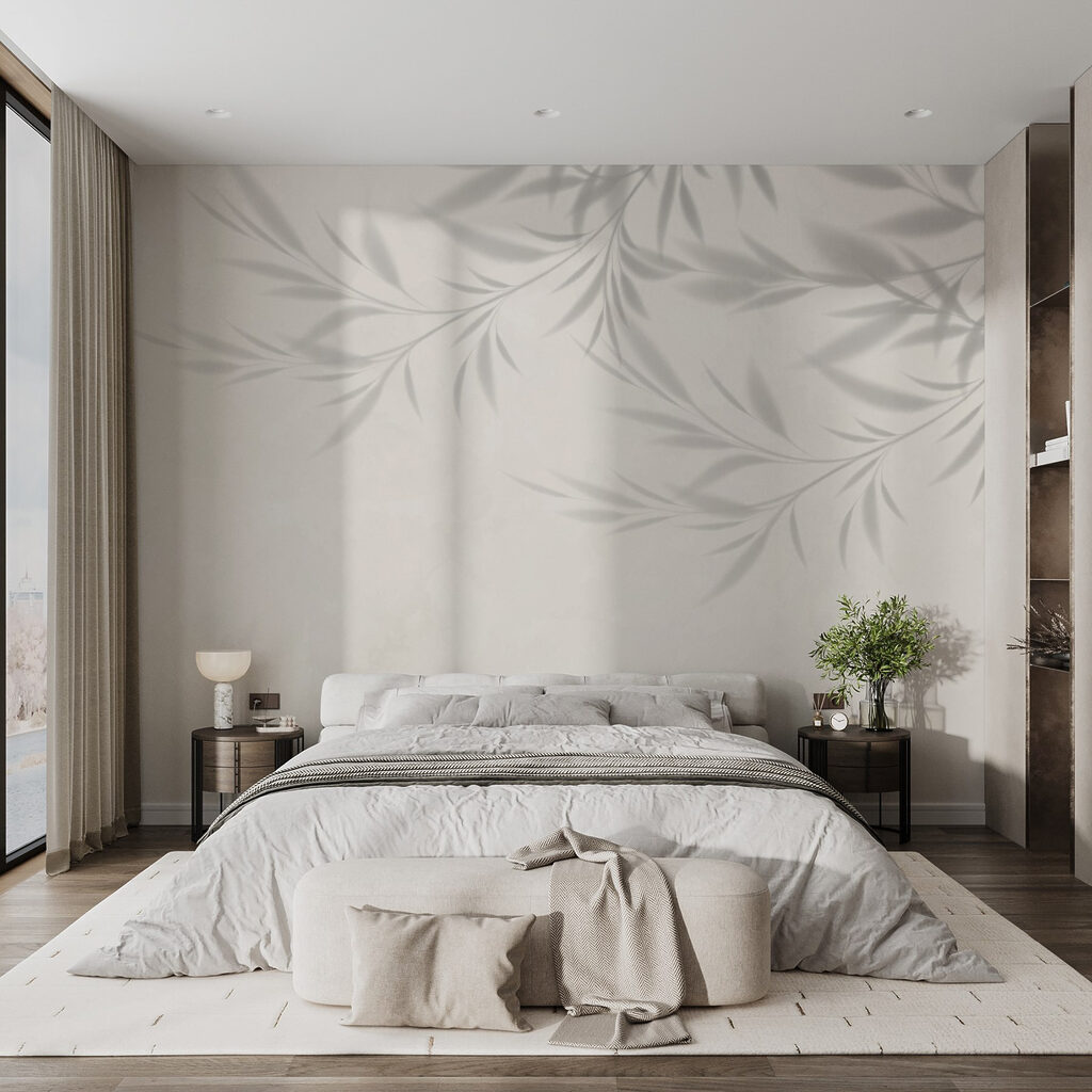 Shadow of leaves on a wall Shadow of leaves on a wall