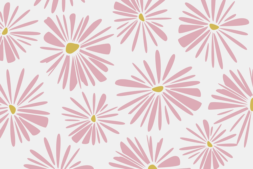 Patroon van roze bloemen Patroon van roze bloemen