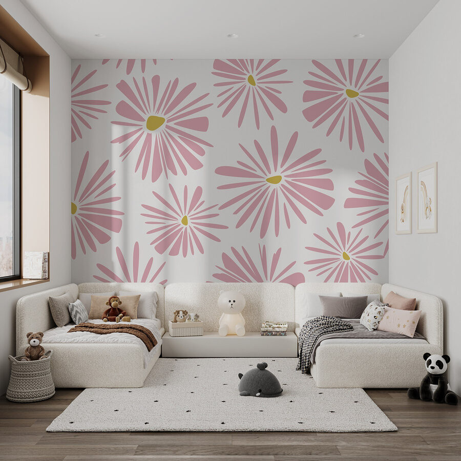 Patroon van roze bloemen