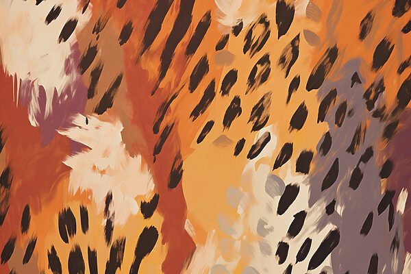 Abstract dierenprintontwerp in warme tinten Abstract dierenprintontwerp in warme tinten