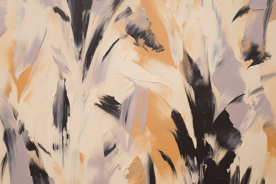 Abstracte streken in zachte tinten
