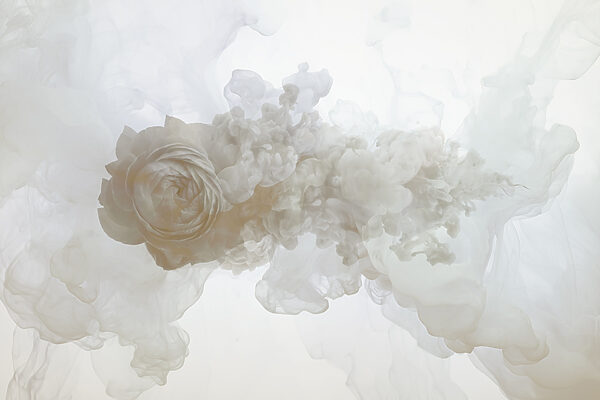 Witte bloem in water Witte bloem in water