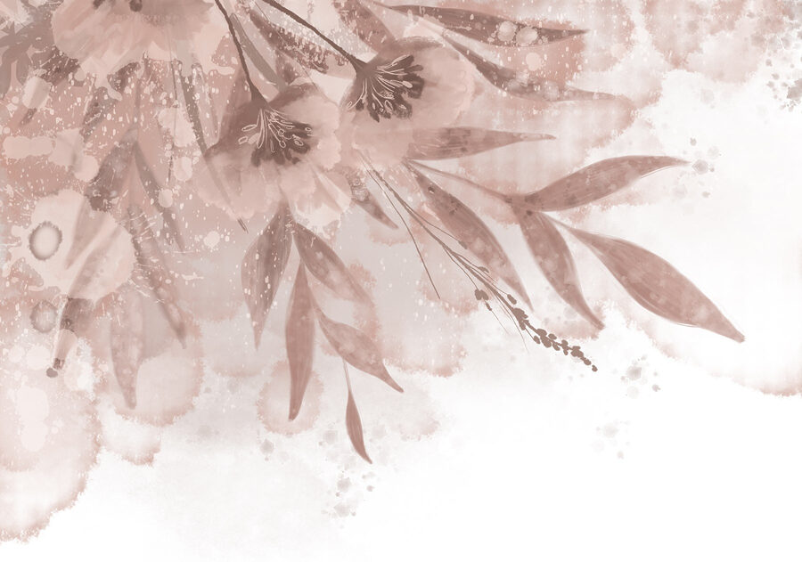 Zachte bloemen in pasteltinten.