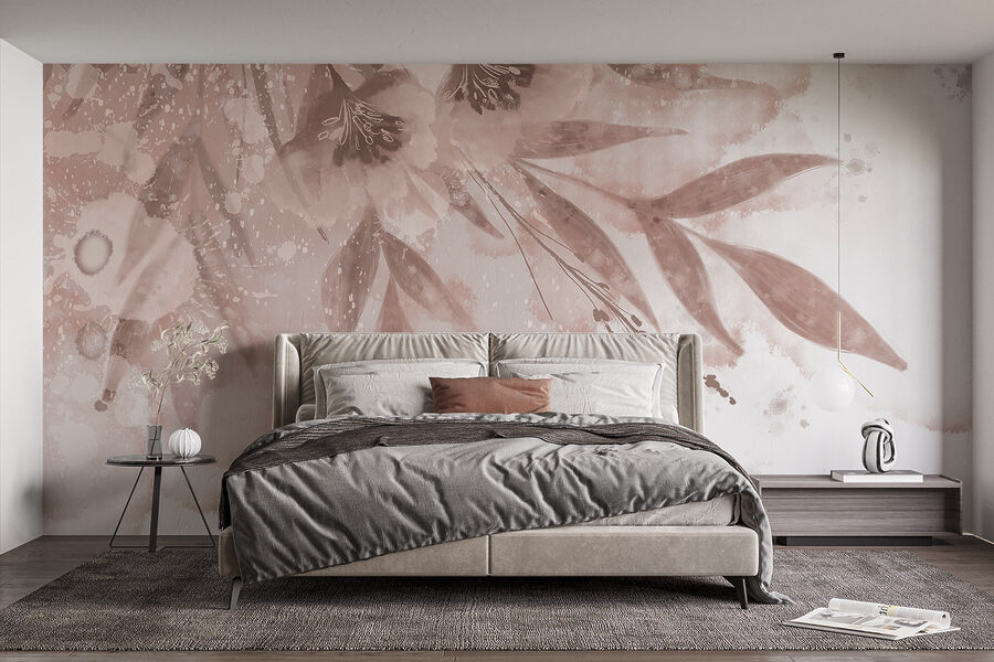 Zachte bloemen in pasteltinten.