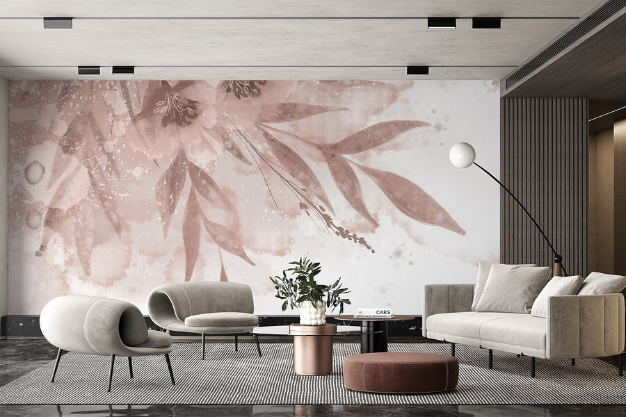 Zachte bloemen in pasteltinten.