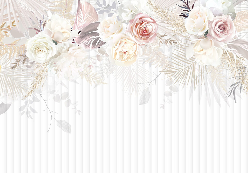 Witte en roze bloemen Witte en roze bloemen