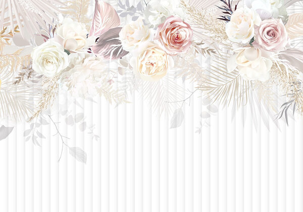 Witte en roze bloemen Witte en roze bloemen