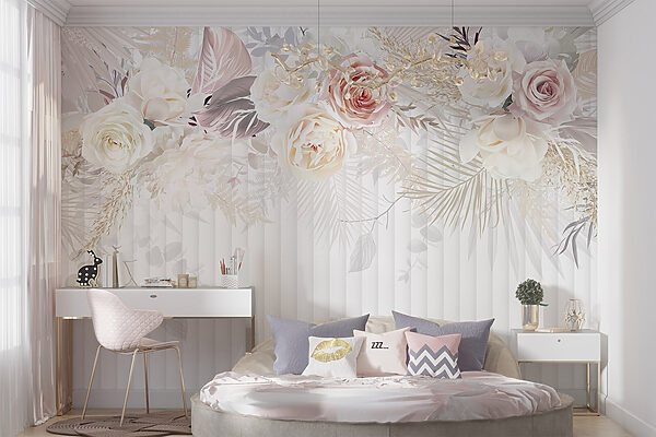 Witte en roze bloemen Witte en roze bloemen