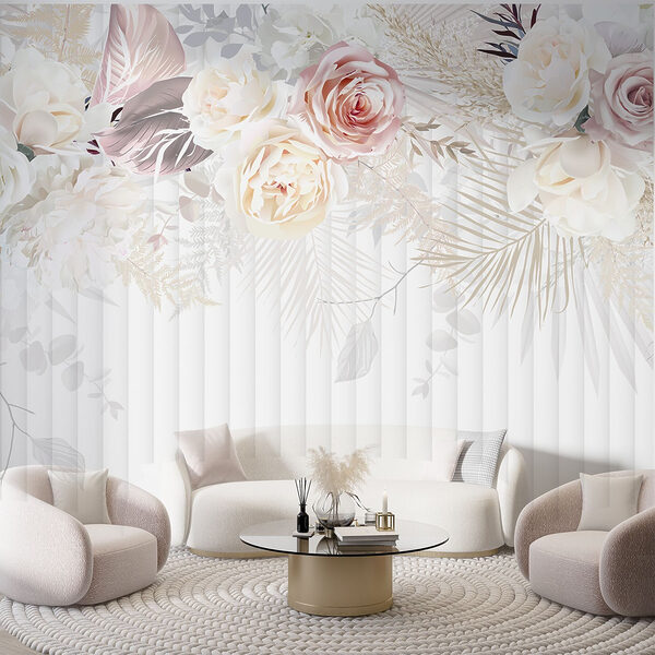 Witte en roze bloemen Witte en roze bloemen