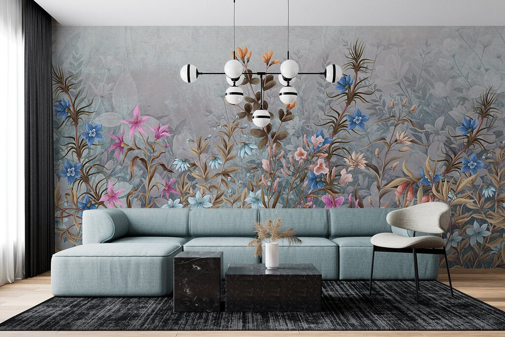 Schilderij van bloemen en bladeren w08428pig17mr 1024x683 - Schilderij van bloemen en bladeren