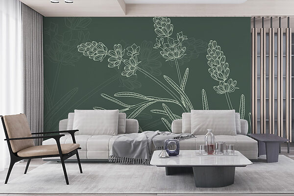 Tekening van een plant Tekening van een plant