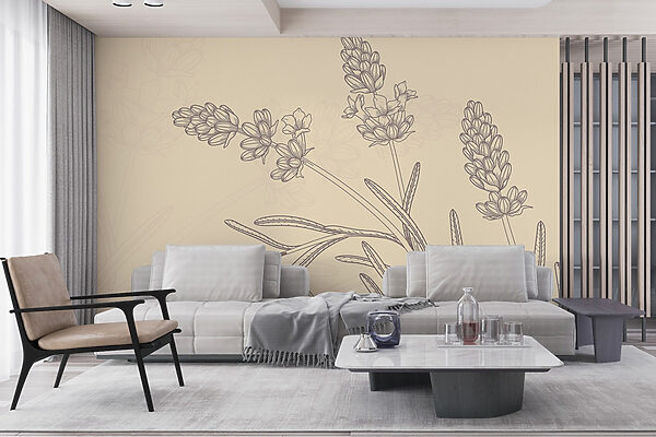 Tekening van een plant Tekening van een plant