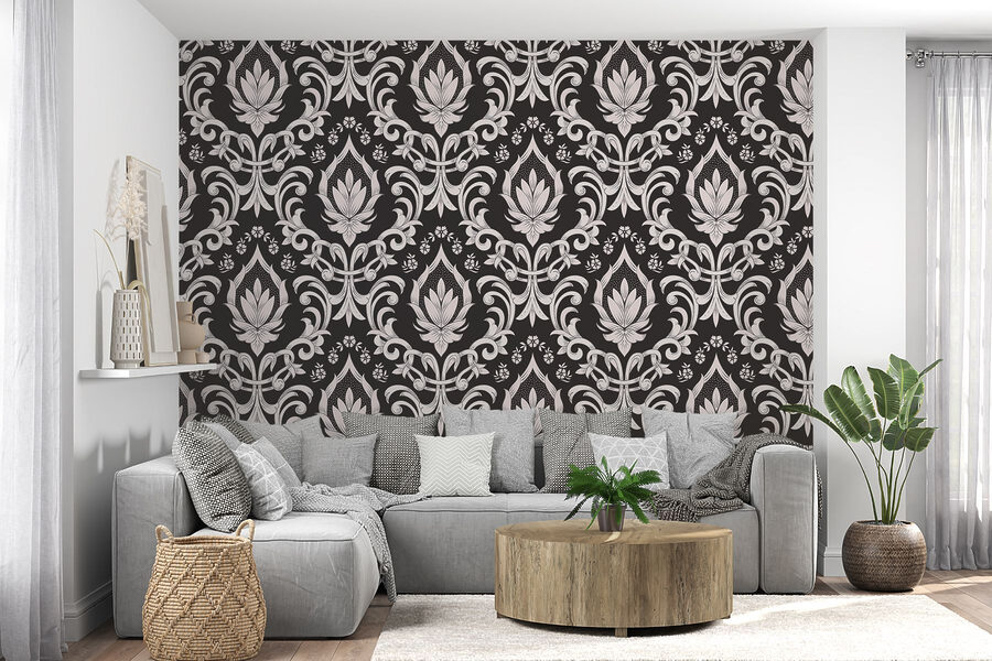 Zwart-wit behang