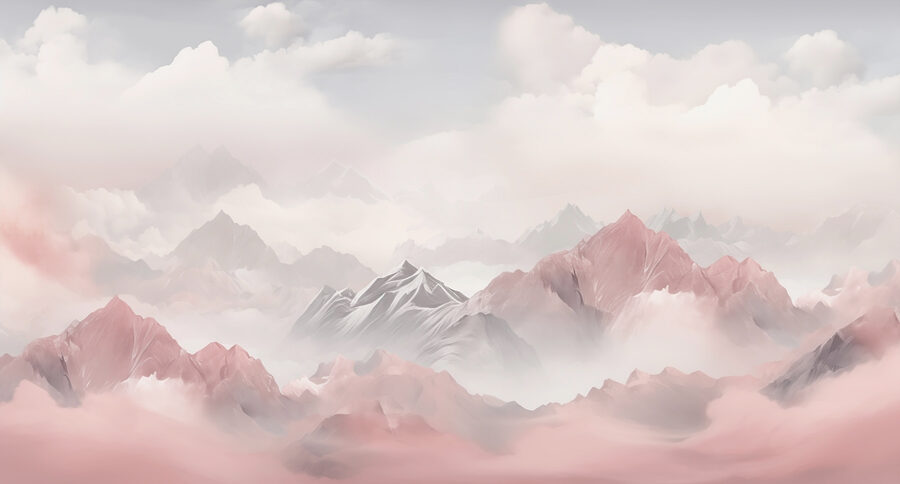 Bergketen met wolken Bergketen met wolken