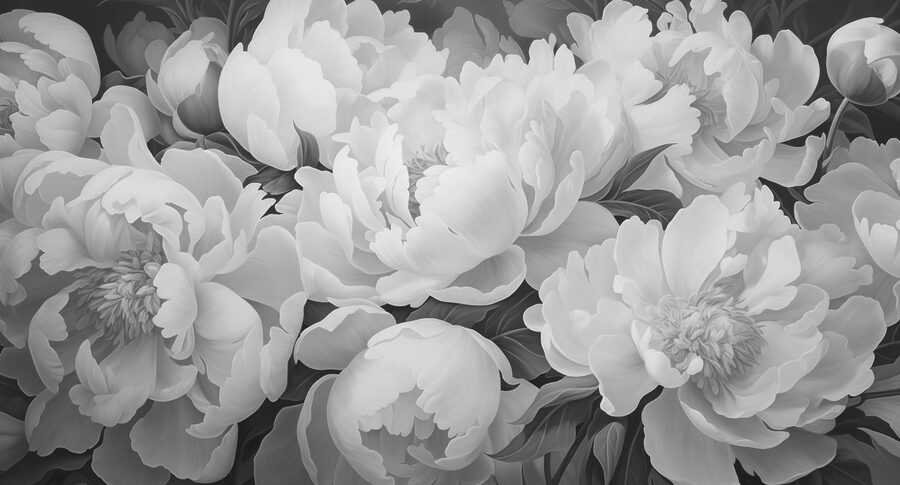 Groep witte bloemen