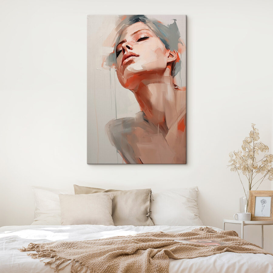 Schilderij van een vrouw’s gezicht