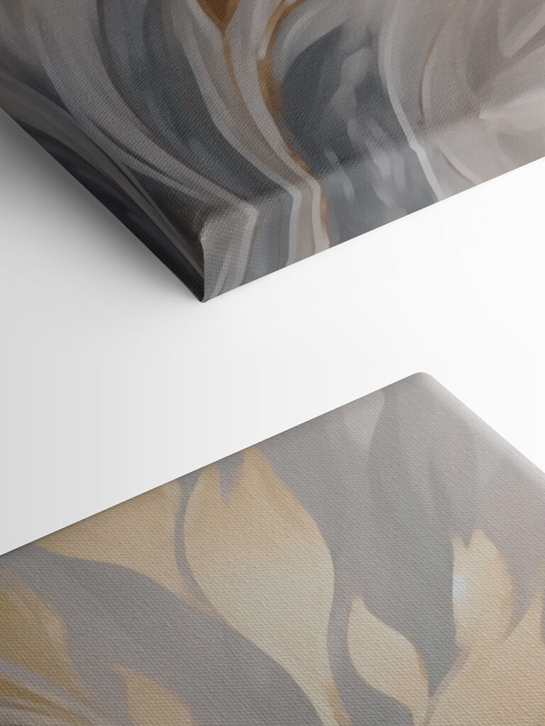 Elegant waves in soft colors