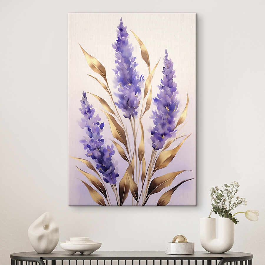 Delicate bloemen in zachte lavendeltinten