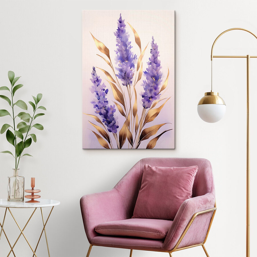 Delicate bloemen in zachte lavendeltinten