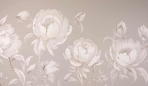 Behang met bloemen Behang met bloemen