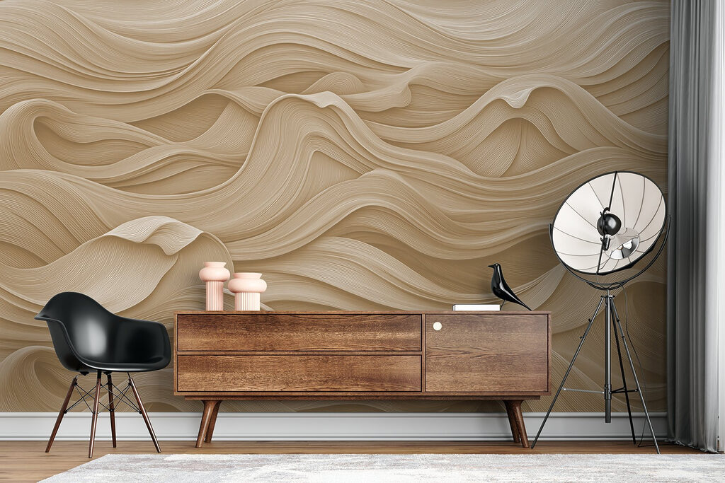 Fluid lines create a calming aesthetic