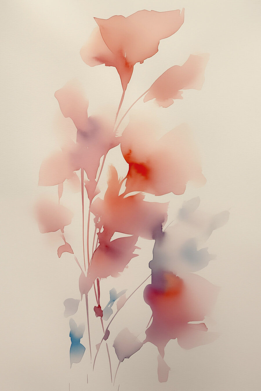 Aquarel van bloemen