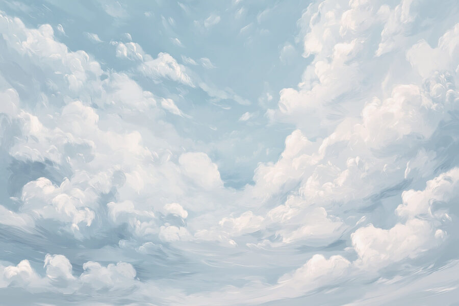 Blauwe lucht met wolken