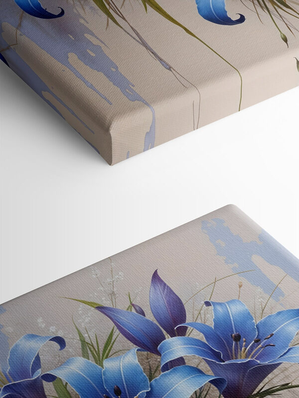 Groep blauwe bloemen Groep blauwe bloemen