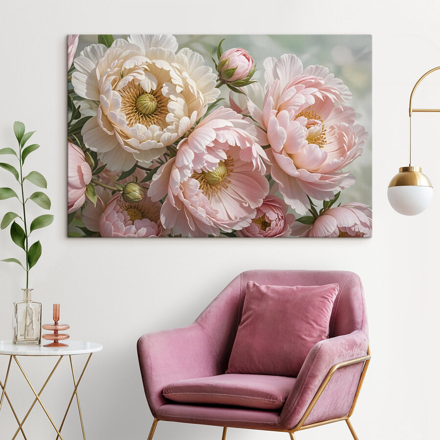 Delicate bloemen in zachte tinten