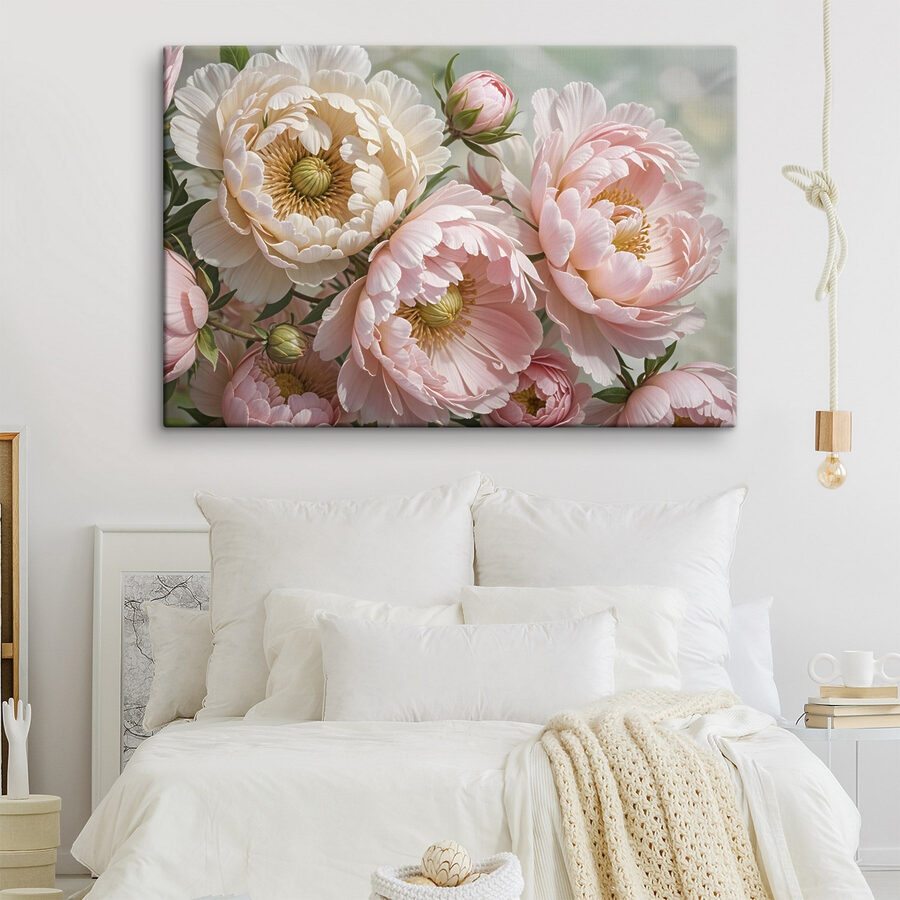 Delicate bloemen in zachte tinten