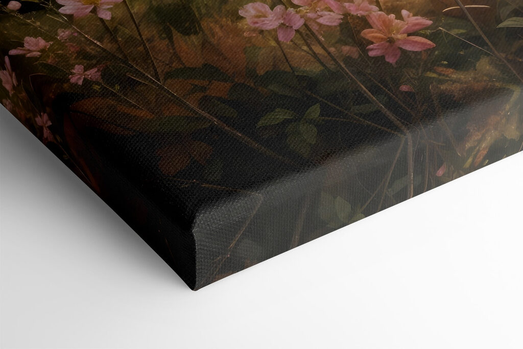 Landscape of a lake with a sunset