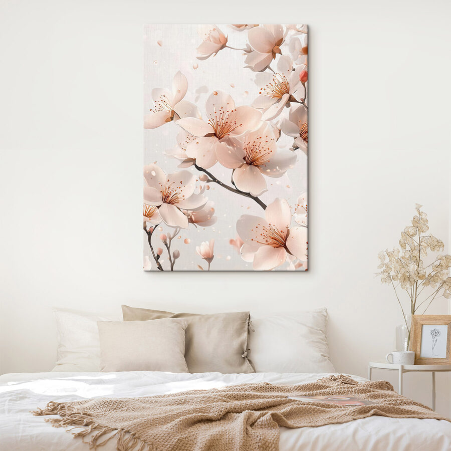 Delicate bloesems in zachte tinten
