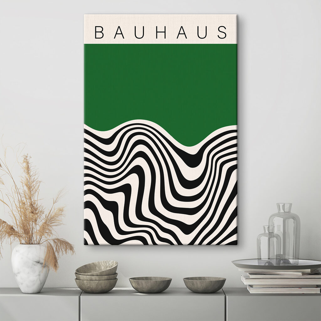 Black and white wavy lines