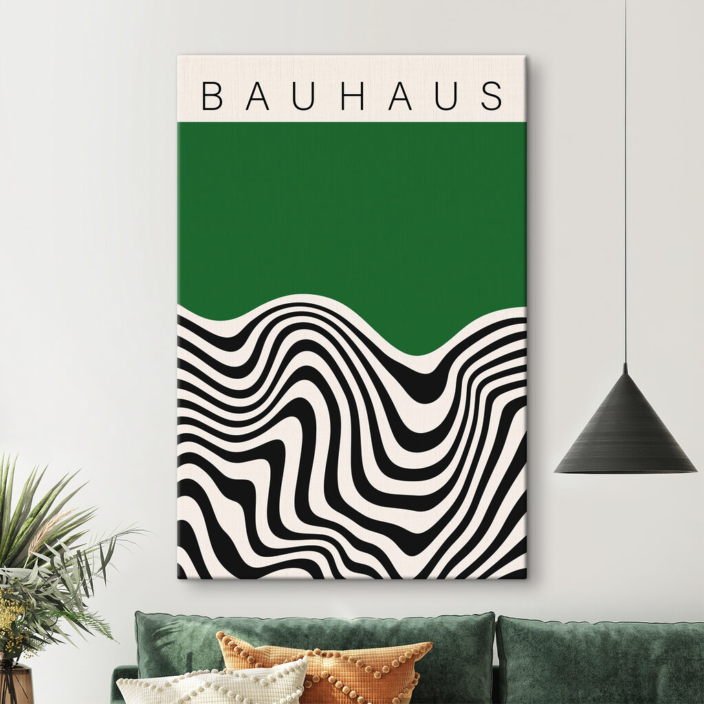 Black and white wavy lines