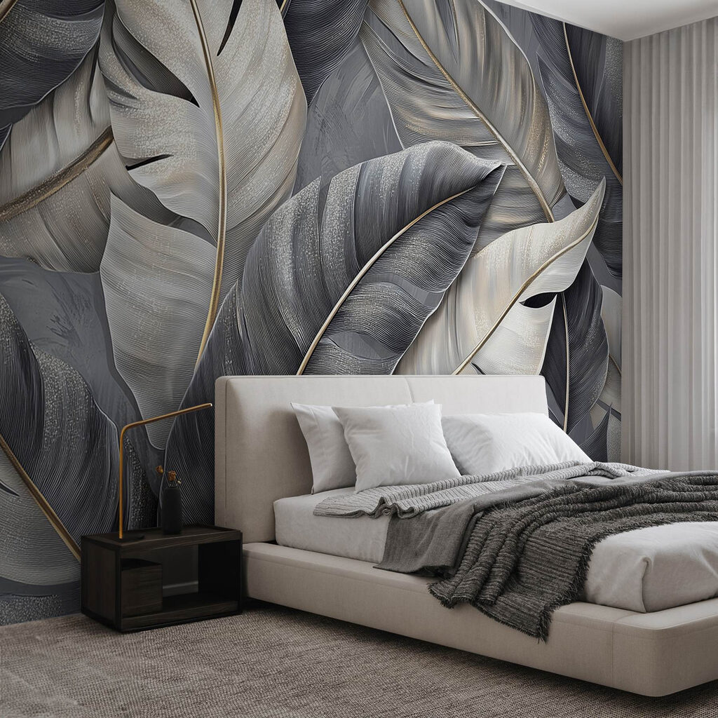 Group of feathers on a grey surface Group of feathers on a grey surface