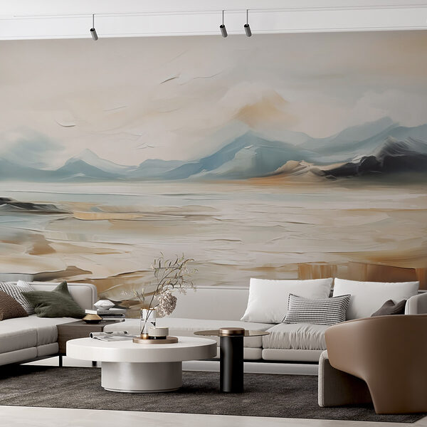 Schilderij van een woestijnlandschap Schilderij van een woestijnlandschap