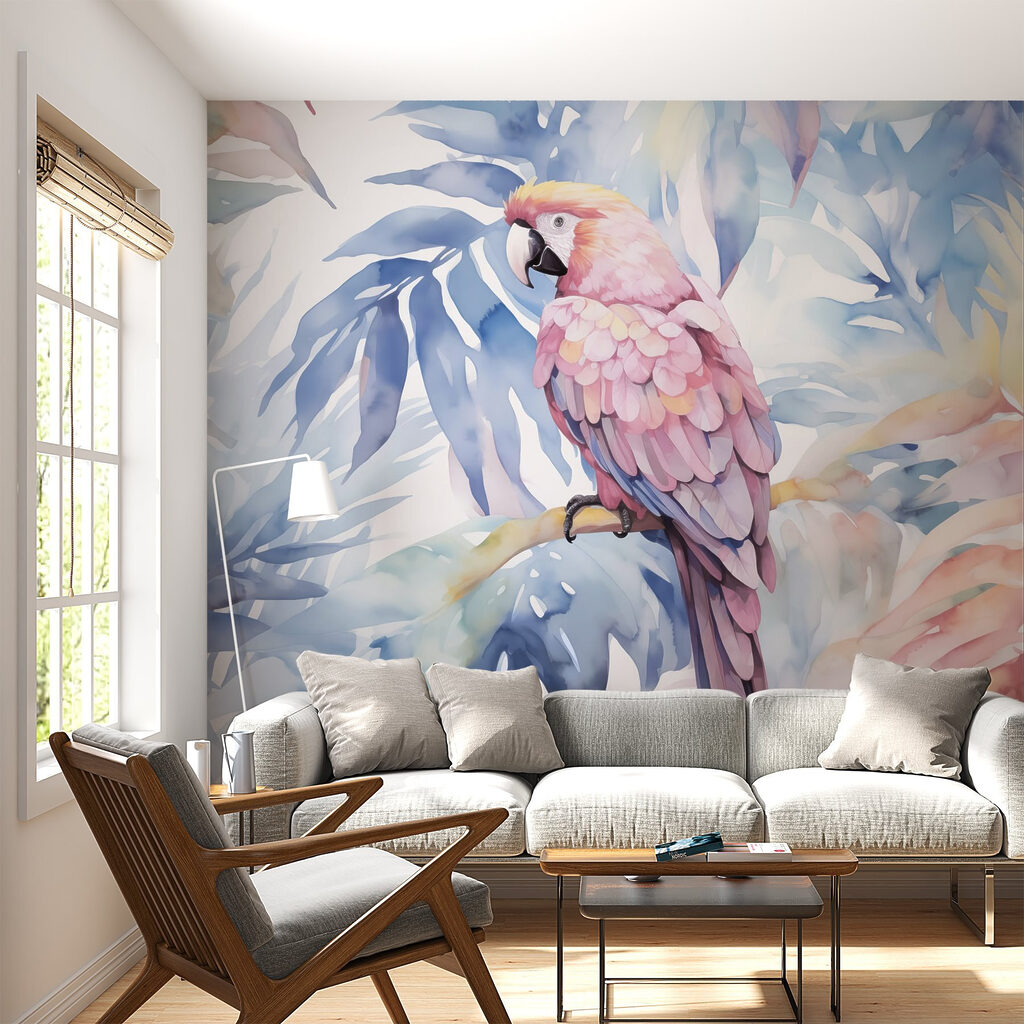 Colorful bird on a branch